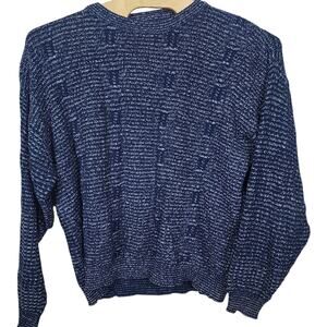 Vintage The Fox Collection Men’s Cotton knit Sweater Large L Made in USA